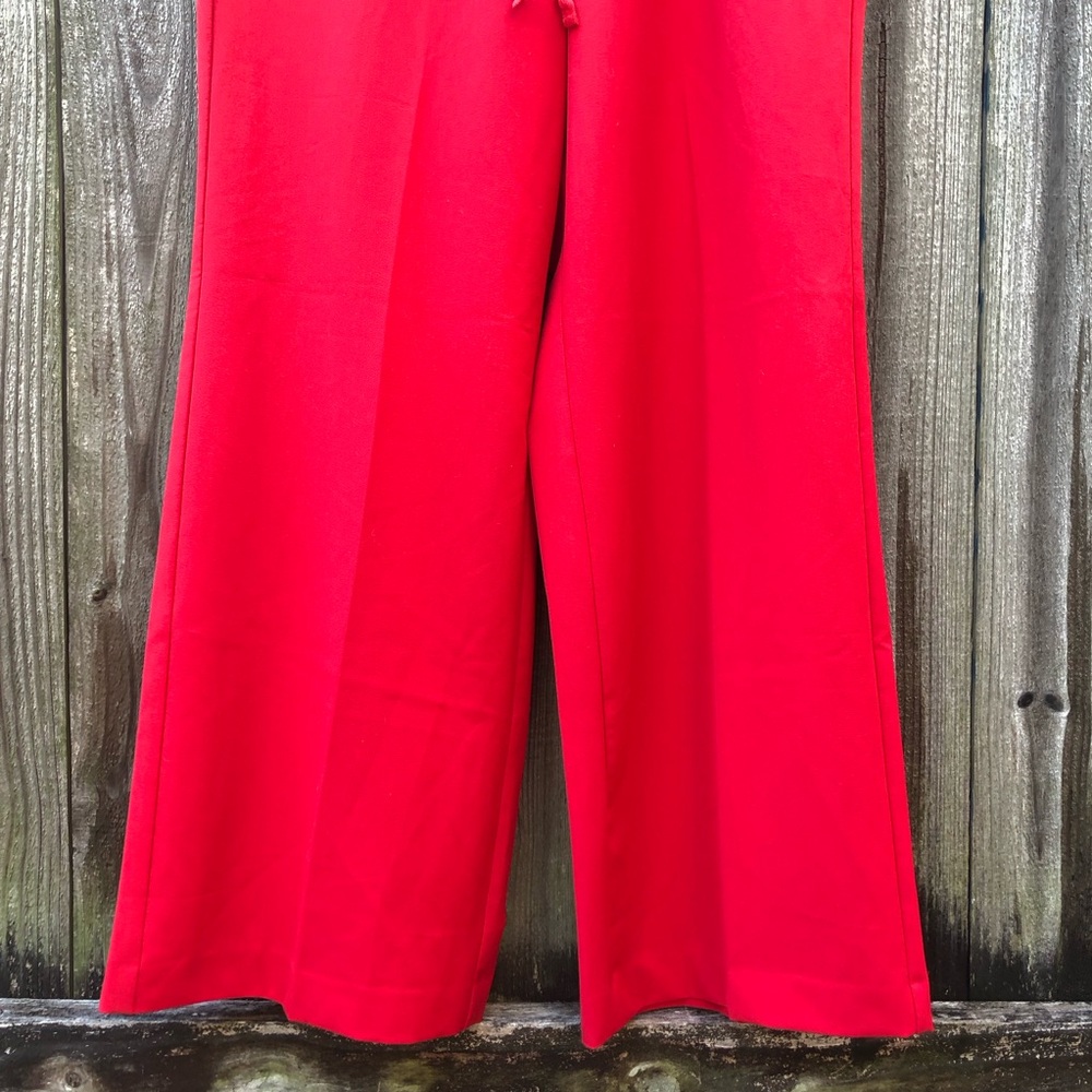 Lane Bryant Red Wide Leg Pull-On Pants - Picture 3 of 8